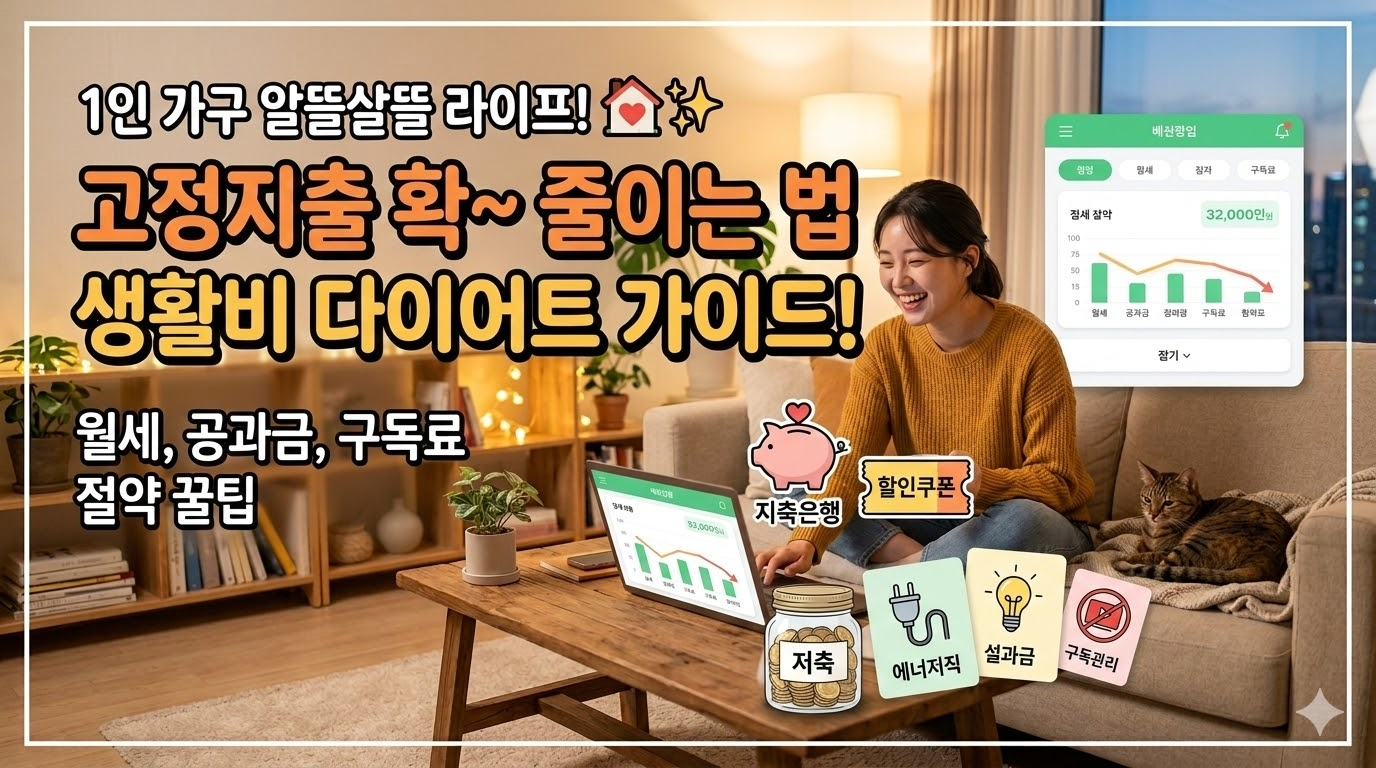 고정지출 줄이는 가장 빠른 방법 (통신비, 보험, 구독서비스 정리)