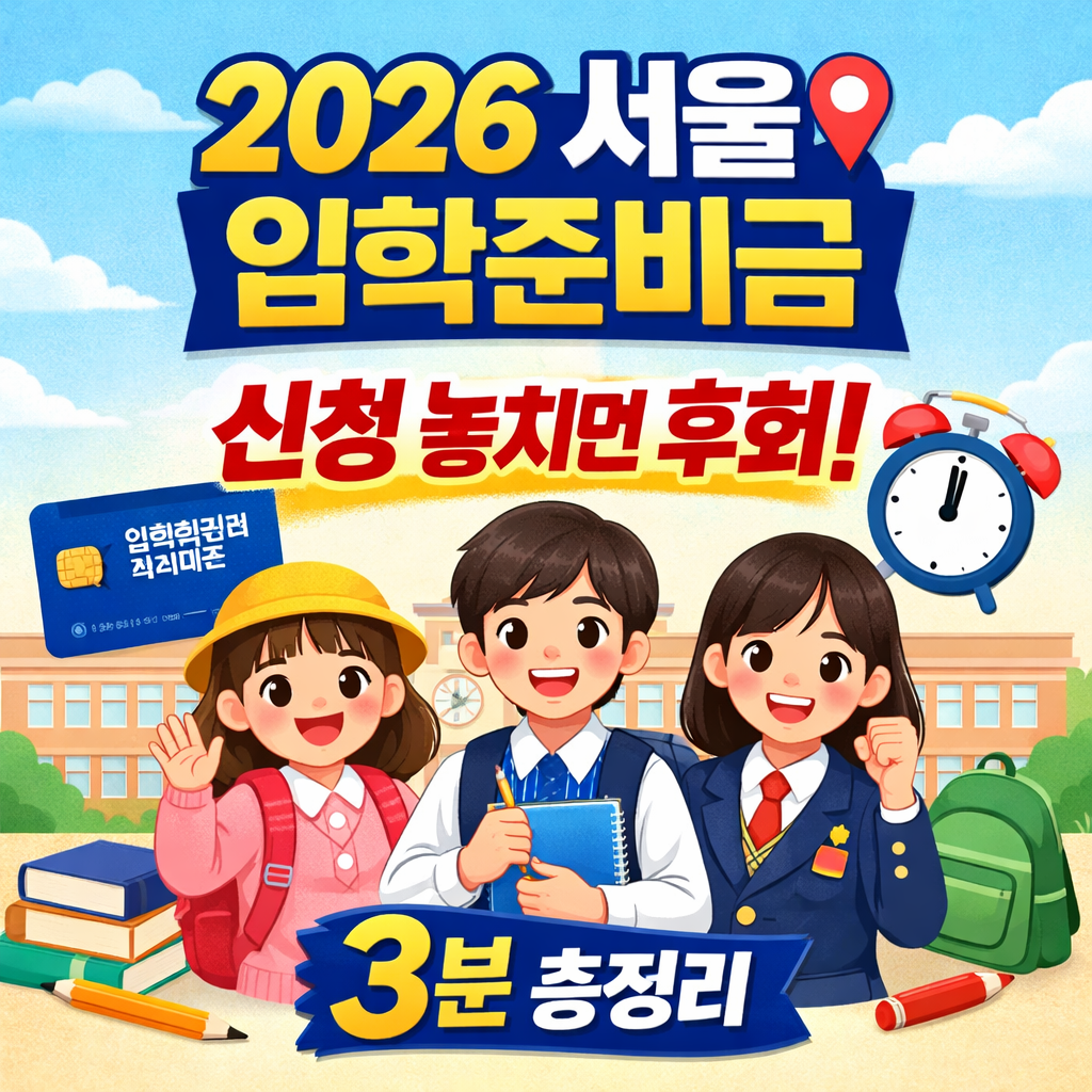 2026 서울 입학준비금 신청하러 가기