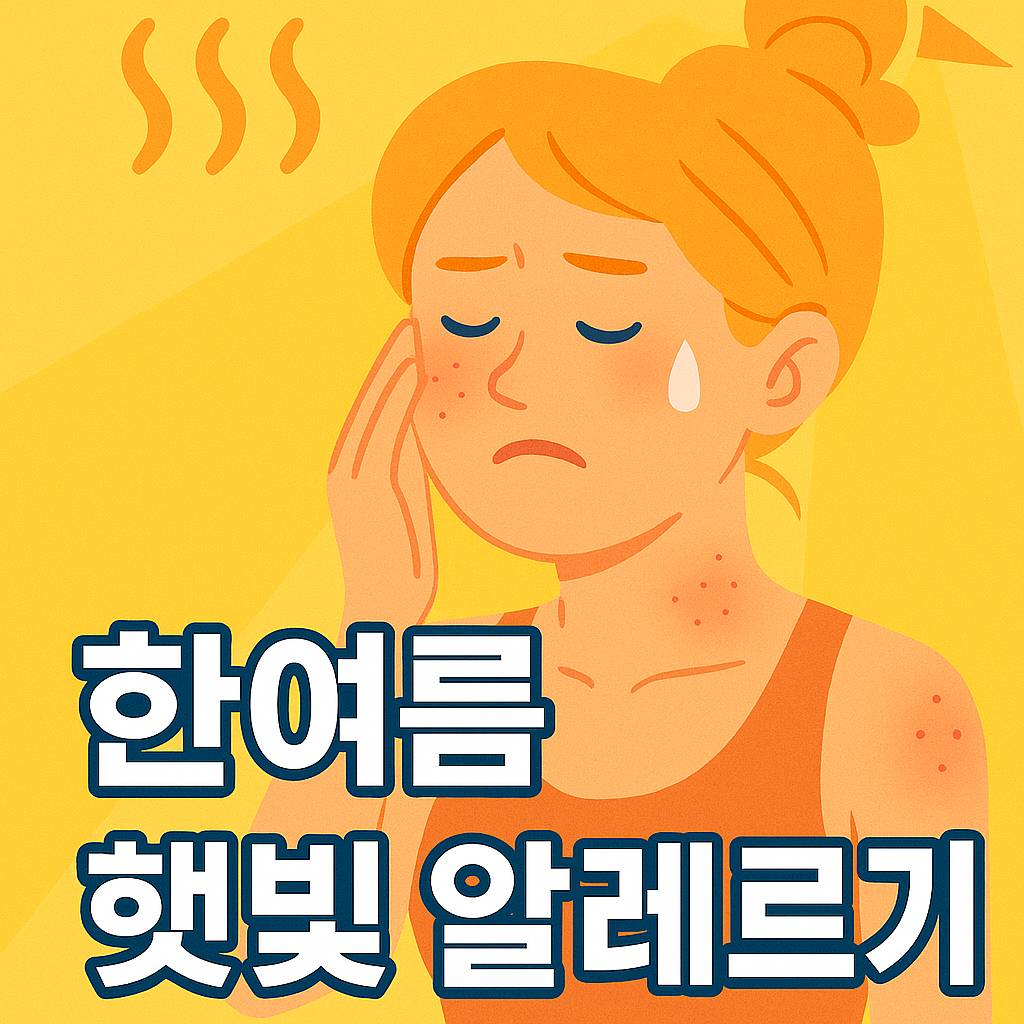 햇빛 알레르기 피부 트러블 진짜 원인
