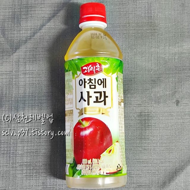 해태 과일촌 아침에 사과 주스