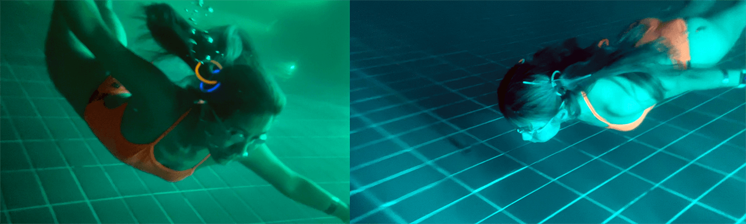 네스트호텔 온수풀 밤사진