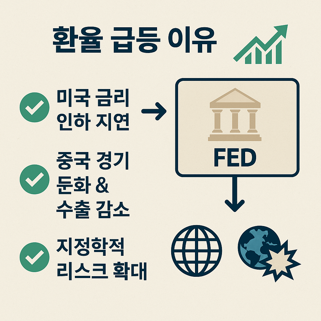 환율 급등 이유 3가지