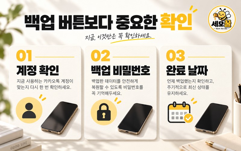 2026 아이폰 카카오톡 대화 백업 및 새 폰 복원 가이드: 14일 기한
