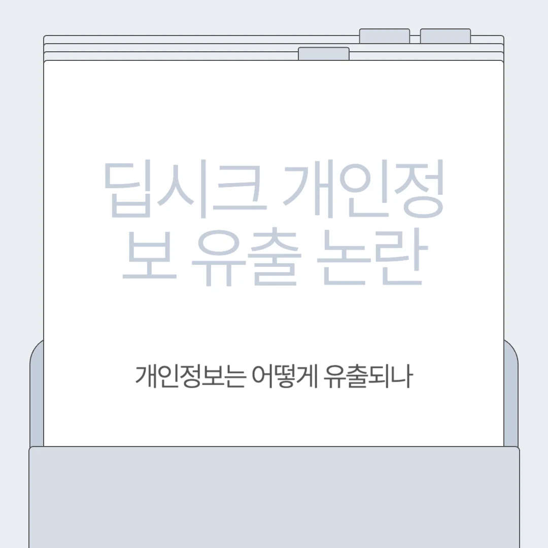 딥시크 개인정보 유출 논란