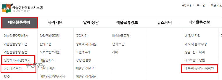 예술인경력정보시스템