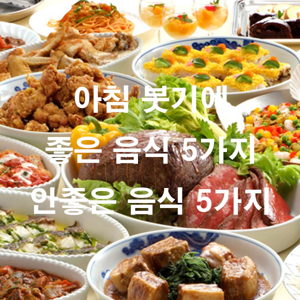 아침 붓기에 좋은 음식 5가지 안좋은 음식 5가지