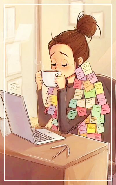 바쁜 직장인을 위한 추상화 힐링 루틴