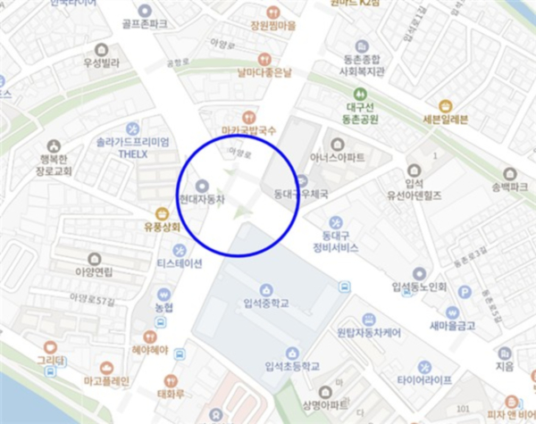 입석동 입석네거리