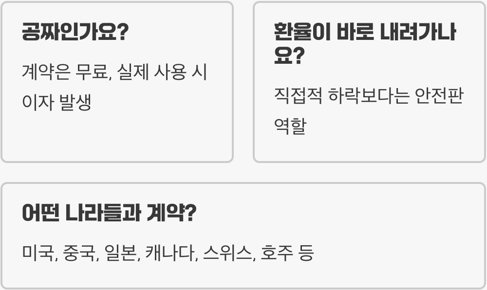 국가 간 마이너스 통장 '통화스와프'란 무엇일까? (쉽게 설명)