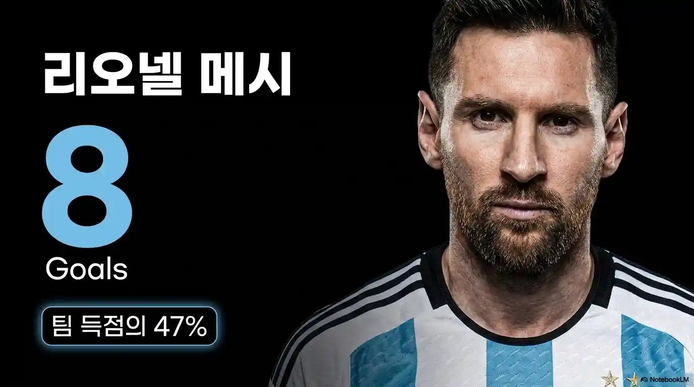 아르헨티나 리오넬 메시 득점 기록과 팀 득점 기여도 분석