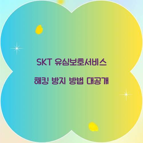 SKT 유심보호서비스 해킹 방지