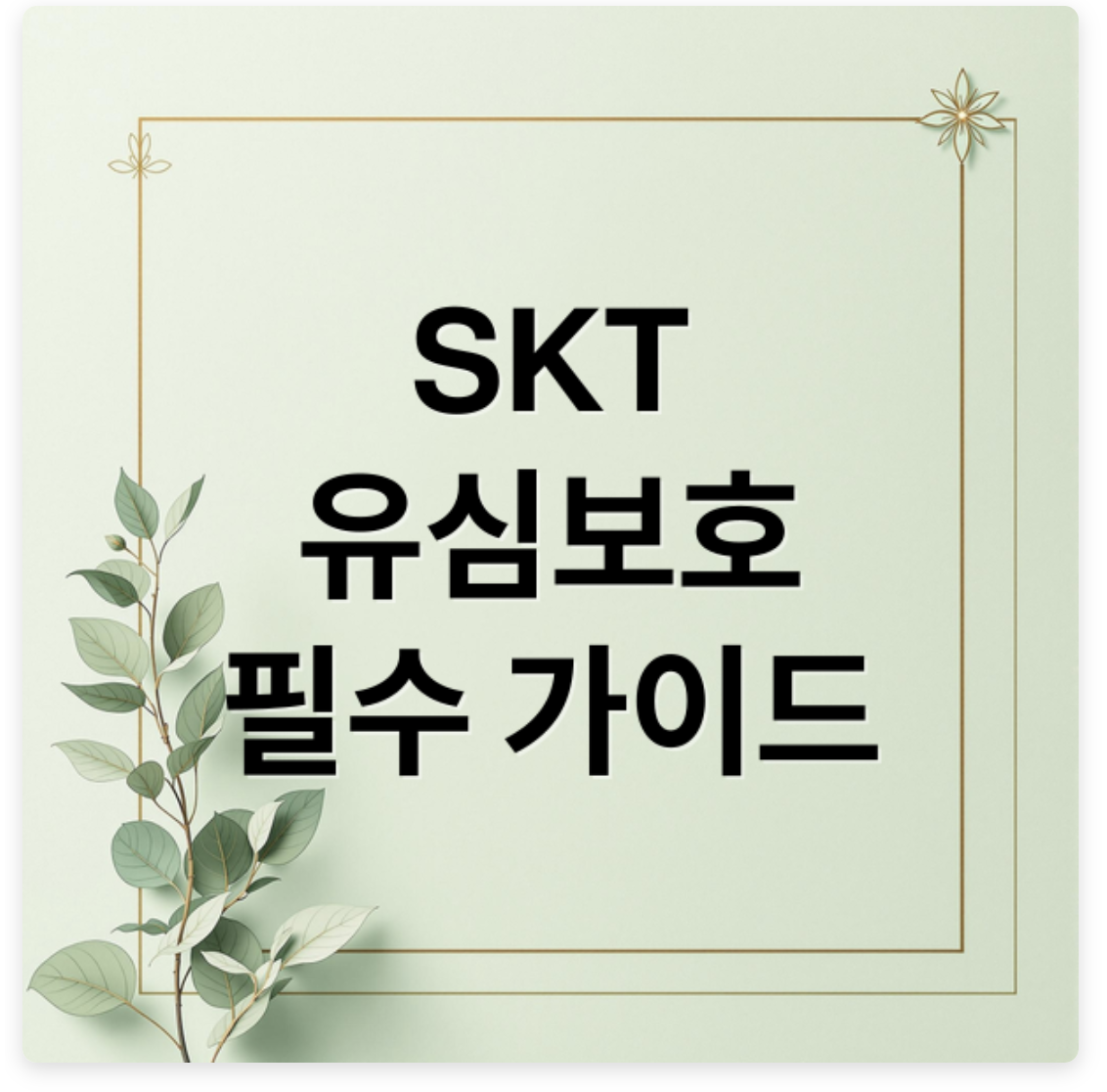 SKT 유심보호서비스