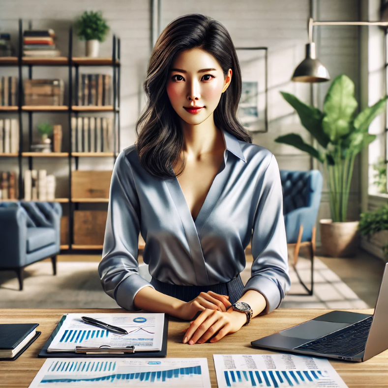 재테크 처음 시작하는 30대 미혼 여성 이미지