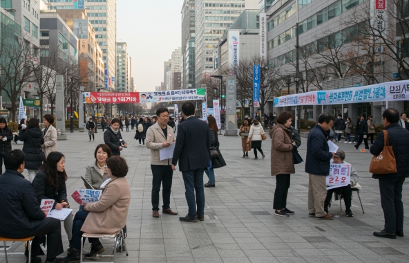 21대 대선 사전투표소