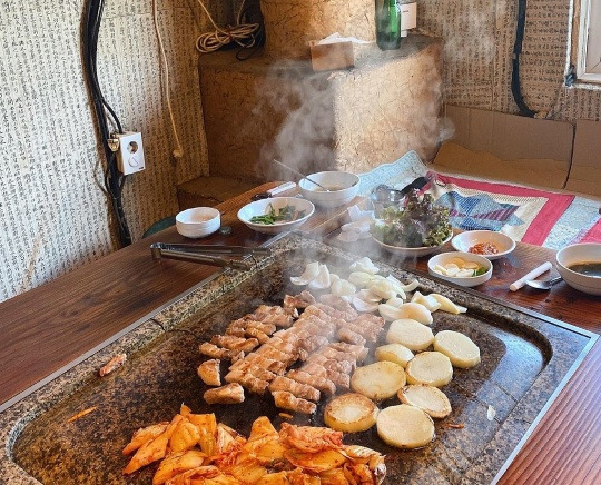 경기 광주 오리구이 돌판집 '수레실가든'