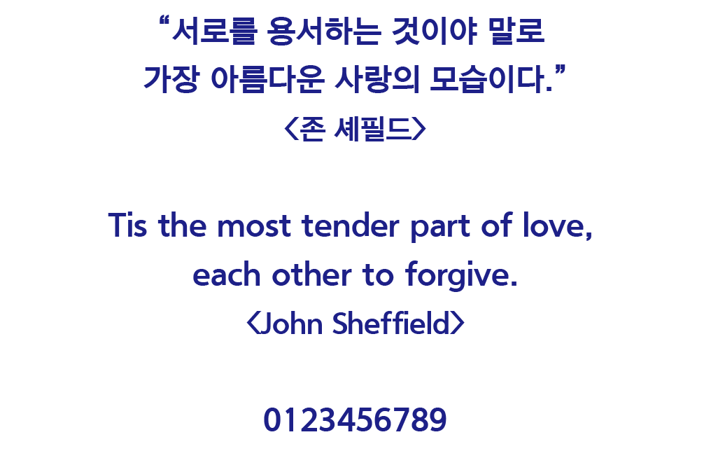 한화고딕체 B