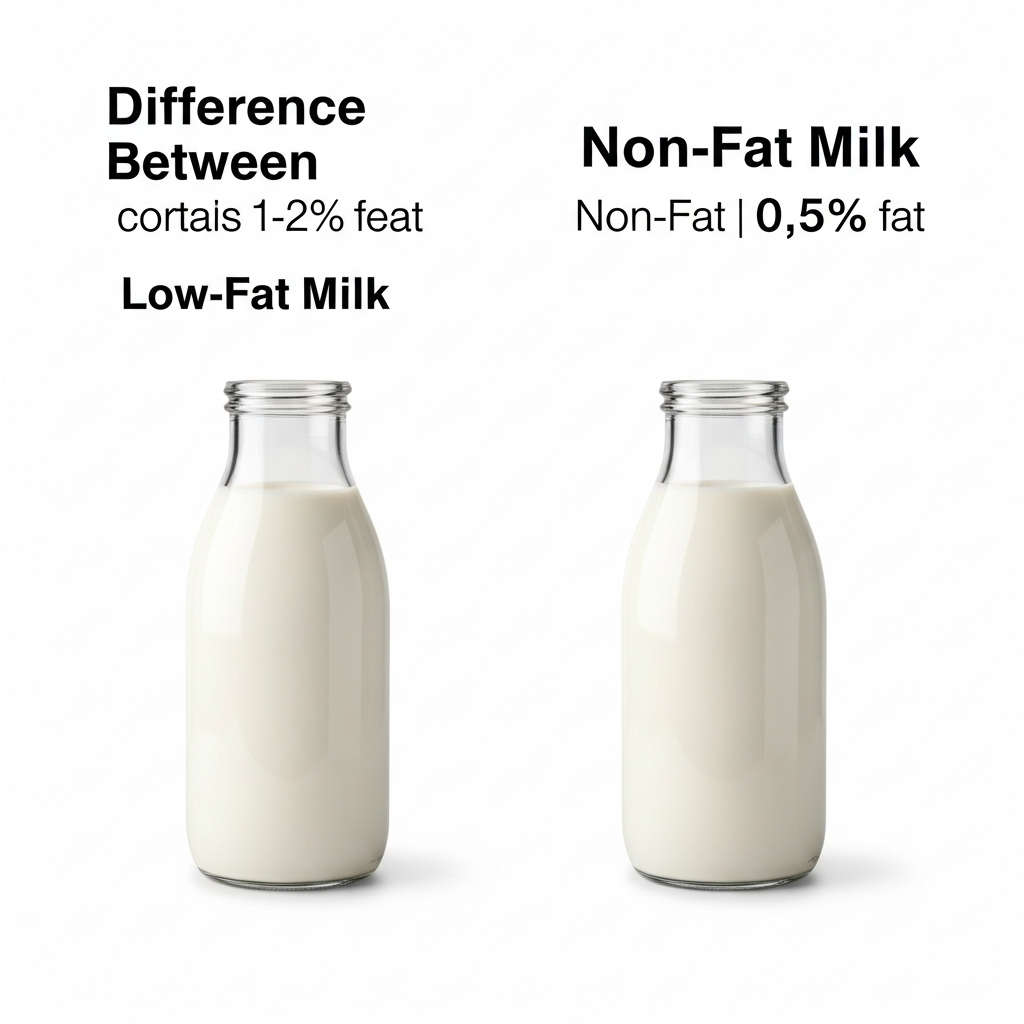 저지방 우유와 무지방 우유의 차이