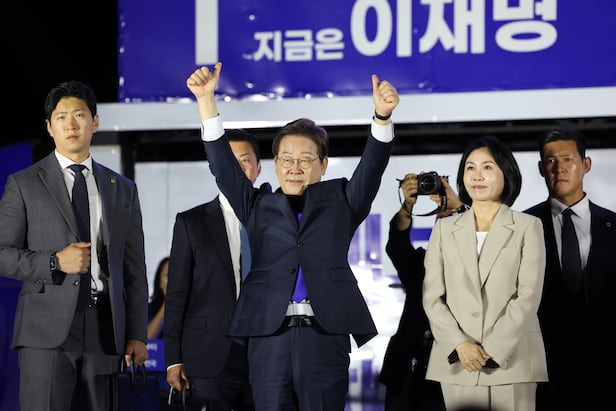 이재명 대통령의 모습