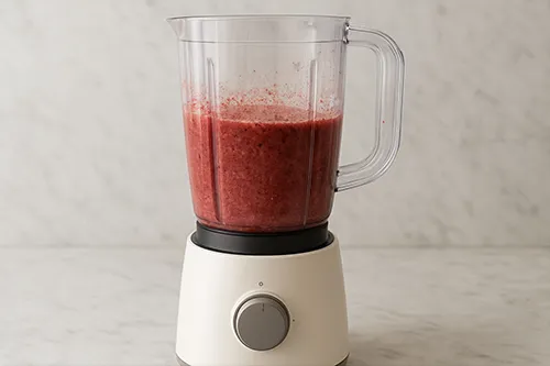 팥죽 믹서기에 넣고 갈기