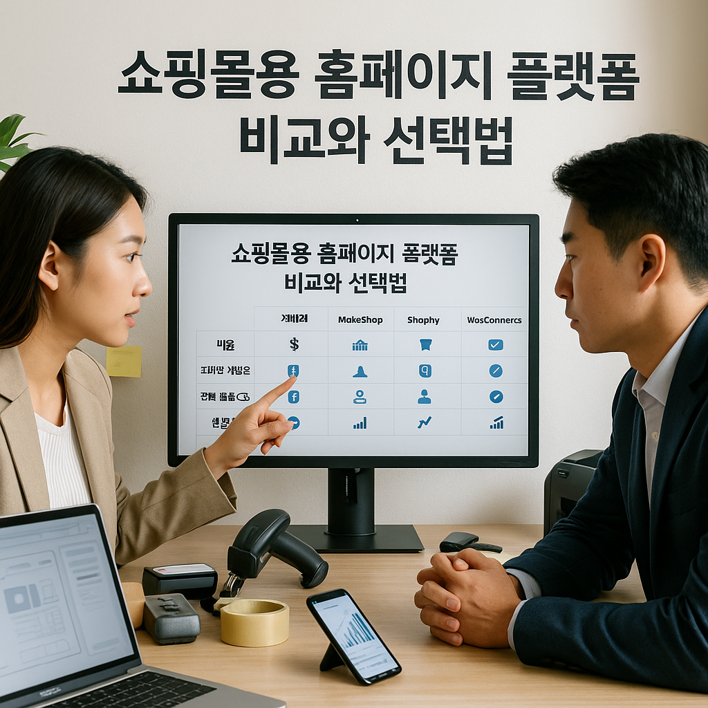 쇼핑몰용 홈페이지 플랫폼 비교와 선택법