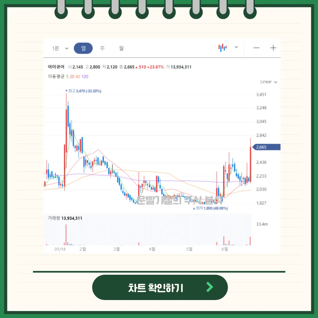 아이큐어 차트분석
