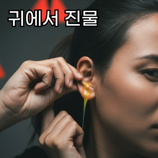 귀에서 진물