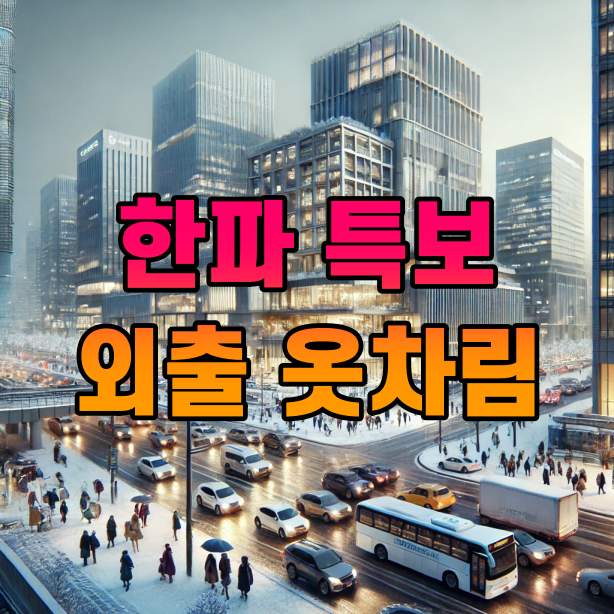 한파 특보 체감 온도별 옷차림 추천