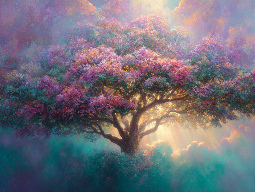 큰나무에 꽃이 핀 꿈