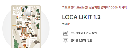 "LOCA LIKIT 1.2 카드"