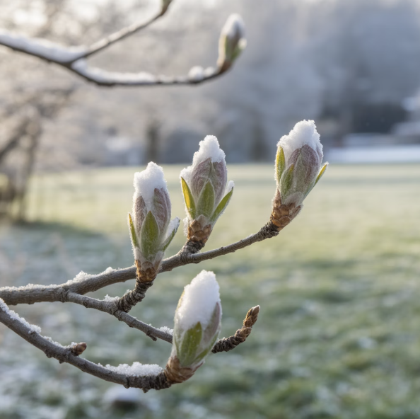 겨울을 이겨낸 솜털&amp;#44; 꽃망울