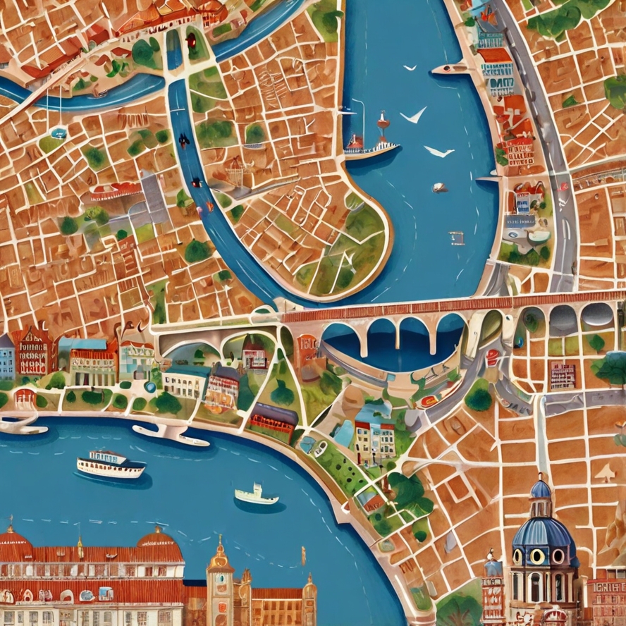 포르토 여행 팁 포르투 지도 이미지