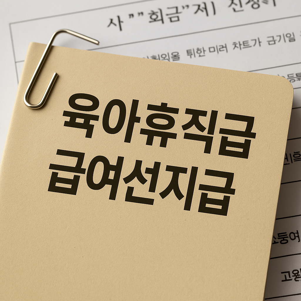 육아휴직급여-선지급