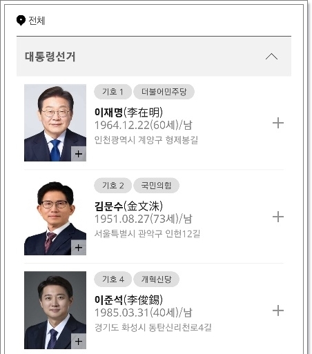 2025년 21대 대선 사전투표 대상과 일정,사전투표소 위치