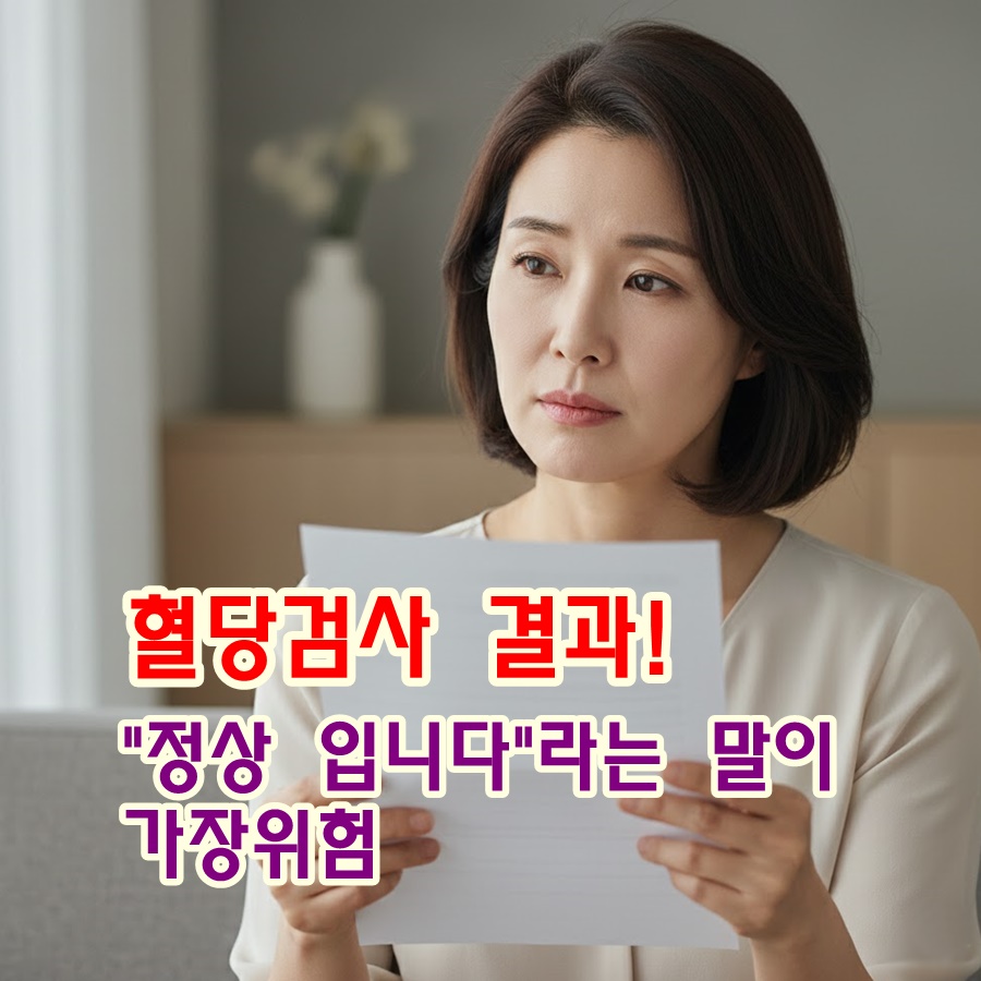 '정상입니다'라는 말이 가장 위험할 수 있습니다.