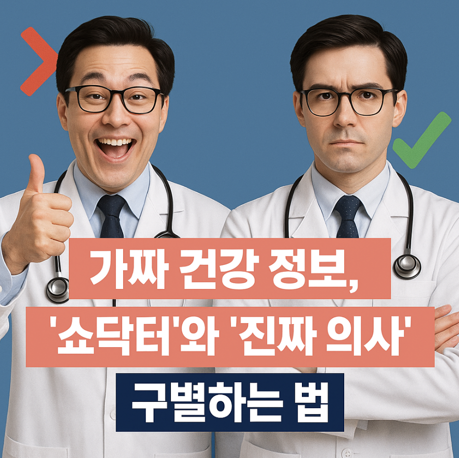가짜 건강 정보, '쇼닥터'와 '진짜 의사' 구별하는 법