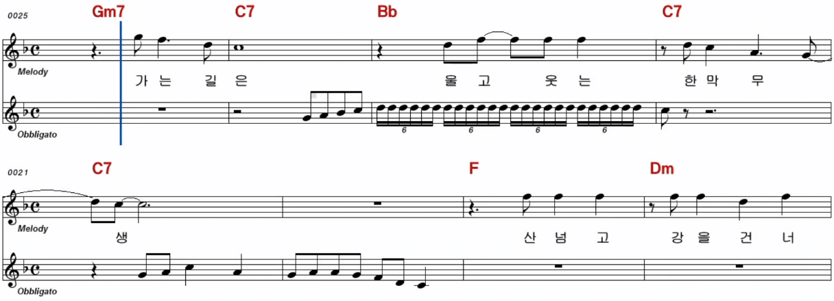 주현미 내 마음 별과 같이 악보