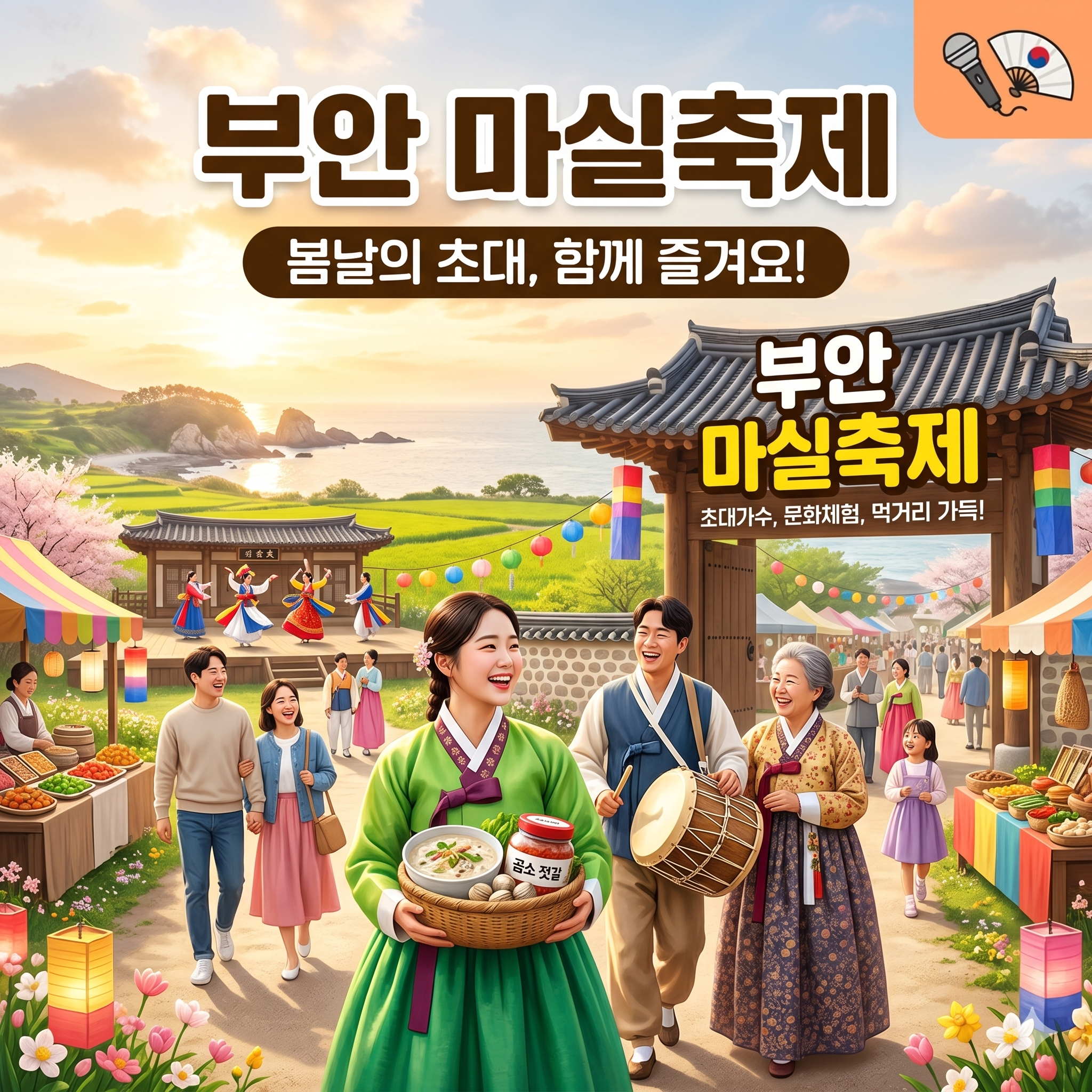 따뜻한 봄날의 초대, 부안 마실축제로 떠나는 행복한 여정