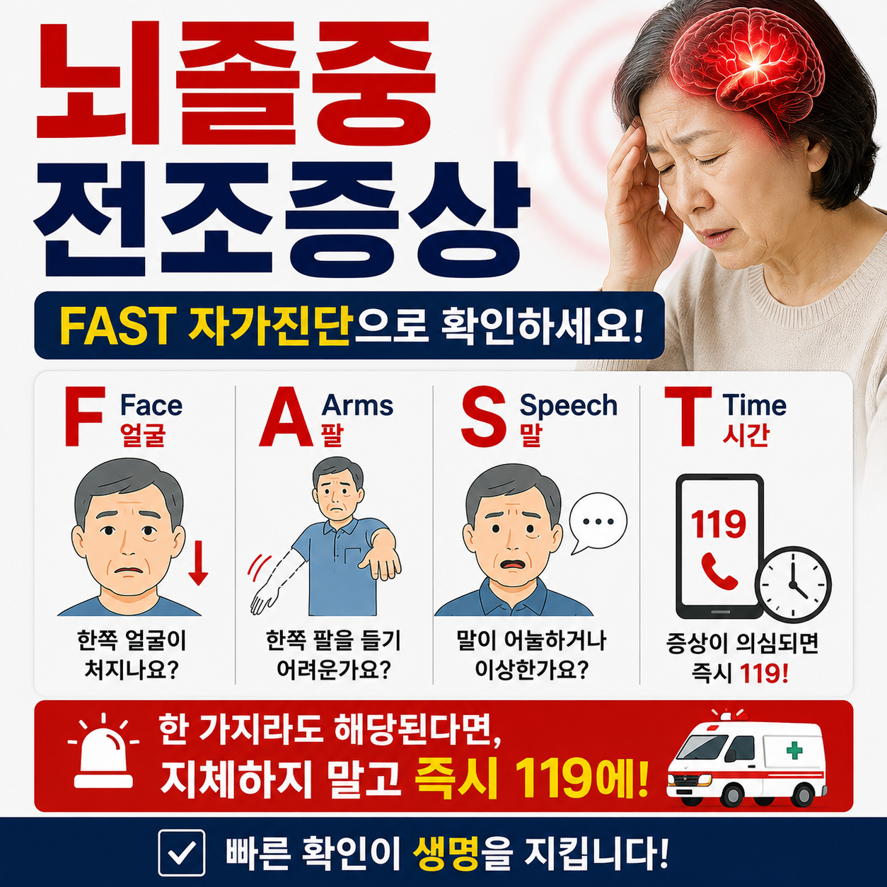 뇌졸중 전조증상