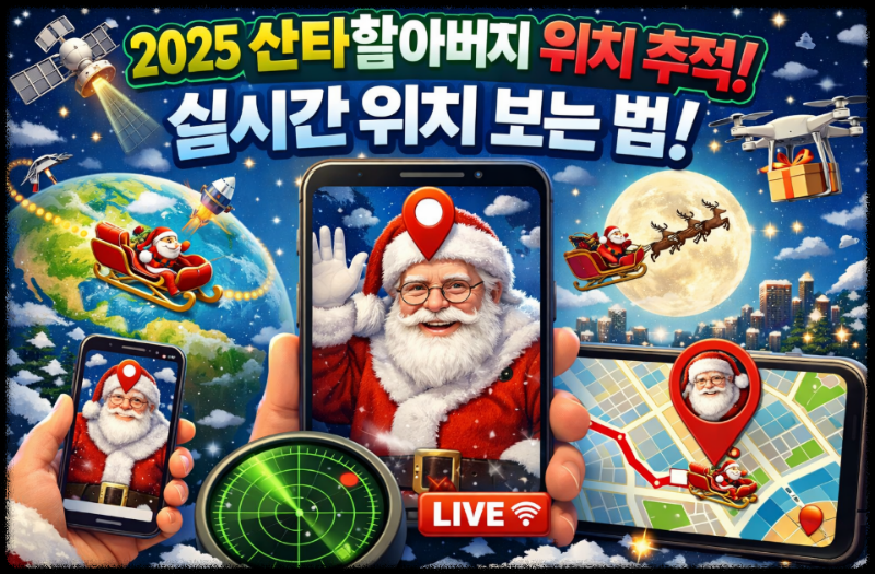 2025 크리스마스 산타 추적 실시간 위치 확인 방법