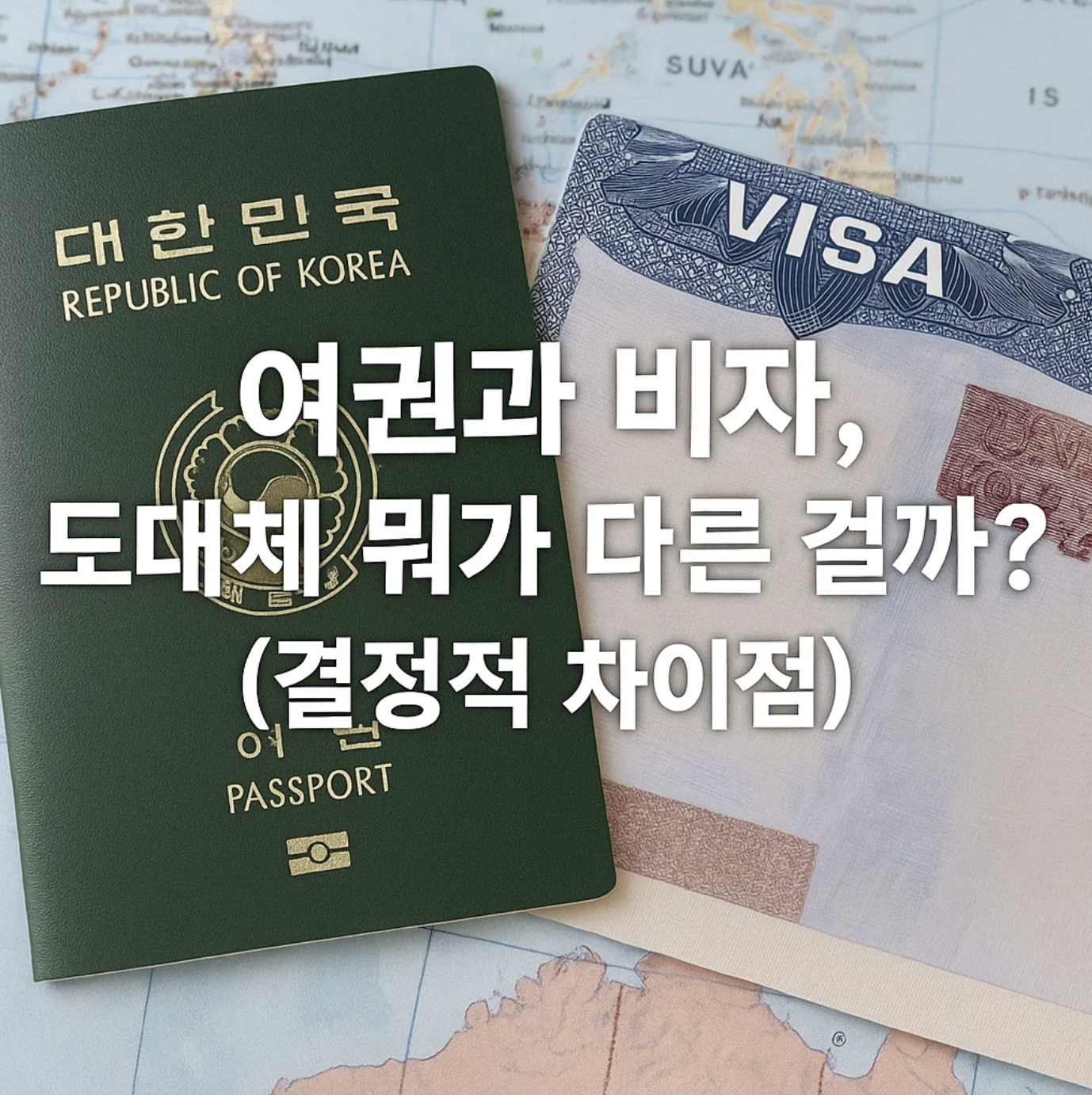 여권과 비자, 도대체 뭐가 다른 걸까? (결정적 차이점)