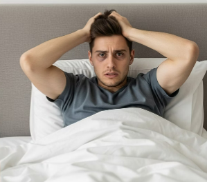 고통스러워 하는 남자