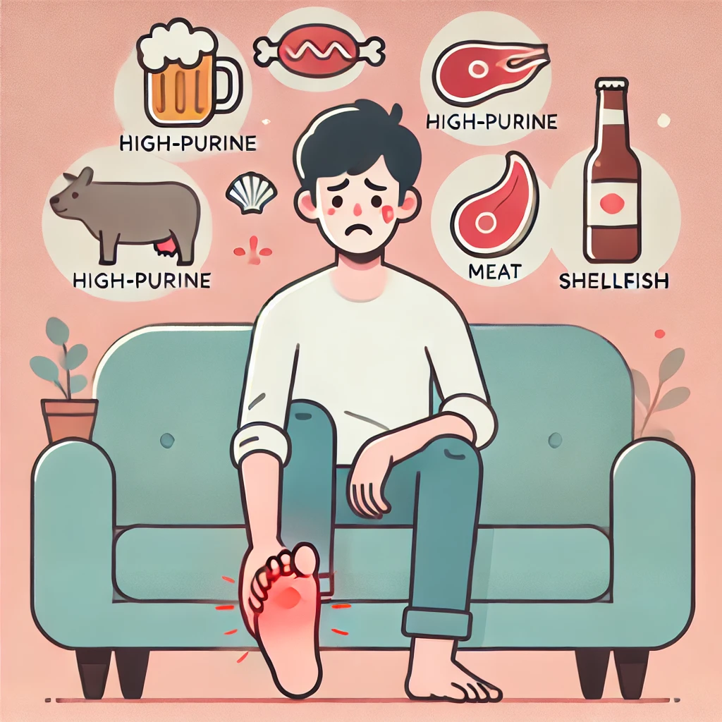 통풍이 늘어나는 이유 글 관련 이미지