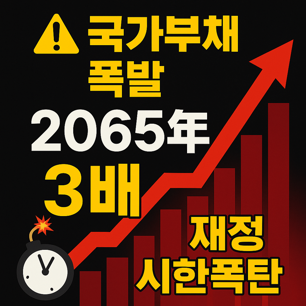 2065๋
, ํ๊ตญ ๋น์ด GDP์ 3๋ฐฐ ๊ตญ๊ฐ์ฑ๋ฌด ์ํํญํ