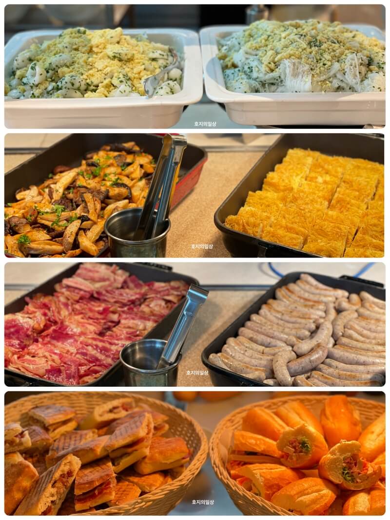 나트랑 모벤픽 리조트 - 파노라마 조식 고기 코너