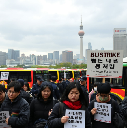 서울시내버스 협상결렬관련그림