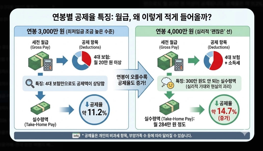 2026년 일급·주급·월급 실수령액 계산 완전정복