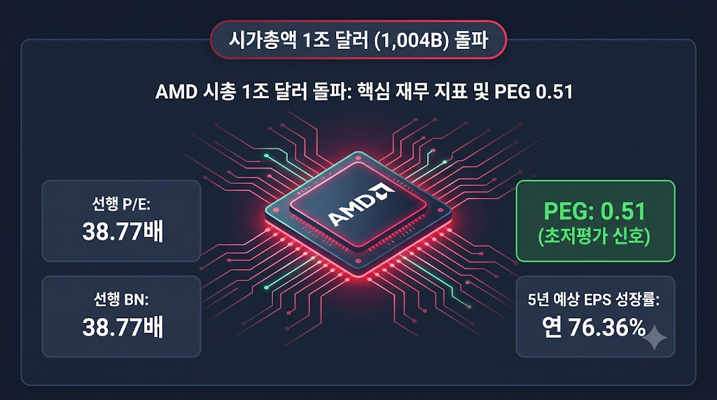 AMD 시총 1조 달러 돌파