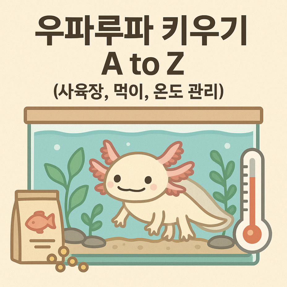 우파루파 키우기 A to Z (사육장, 먹이, 온도 관리)