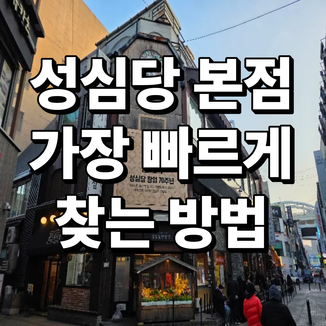성심당 본점 위치, 맛집 코스, 숨은 정보 완벽 공략방법
