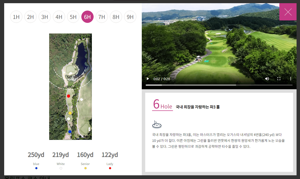 뉴스프링빌 컨트리클럽 올림프스코스 6